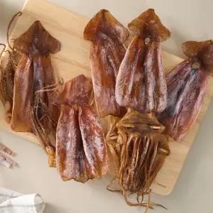 열풍건조로 쫀득한 쫄쫄이 오징어 소사이즈 200g 내외 x1봉(봉당 4-8마리 내외)