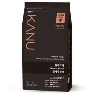 카누 원두커피 1kg 홀빈/벨베티 블랙/다크로스트