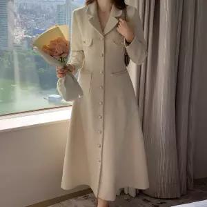 (MADE/프리미엄/격식룩/SL) 센느 트위드 A라인 카라 원피스 op15428