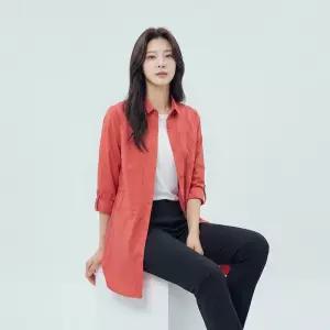 [PAT 여성] 카라 솔리드 자수 셔츠_1G41550
