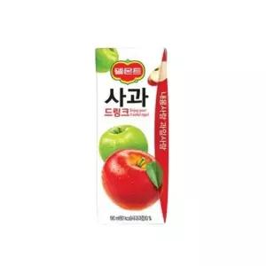 [농심] 델몬트 사과 드링크 190ml 48팩