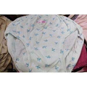 갱수네 여성 할매 국산 순면 삼각 팬티 파랑 무늬 10장 묶음 판매 아줌마 할매 팬티 빤주 숨 편히셔지는거