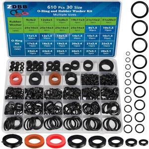 ZDBB 사이즈 31MM 파이프 고무 워터 와셔 수도꼭지 헤드 610개 OD 호스 세트 키트 20 씰링 샤워 모음 배관용 수리 압력 니트릴 개스킷
