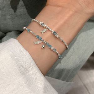 땡큐베리메르시 행운 물고기 비즈팔찌 합격 응원 선물 우정 악세사리