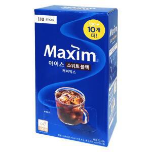맥심 아이스 스위트블랙 커피믹스 110스틱 x 8개