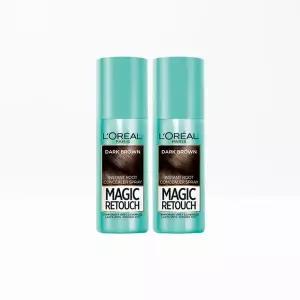 (로레알파리)매직 리터치 새치 스프레이 75ml 1+1(교차선택가능)+스누피 타올 1장(랜덤) - 다크브라운