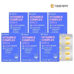 [대웅제약] 비타민B 컴플렉스(500mg x 30정) (30일분) x 6개