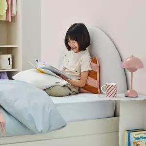 한샘 샘키즈 보나 패브릭헤드 침대 SS+샘키즈 알러지케어 매트리스 SS