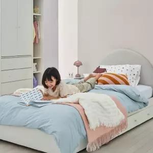 한샘 샘키즈 보나 패브릭헤드 침대 SS 서랍형