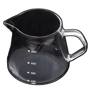 [골드스마일]눈금커피서버 로하티 내열유리 커피서버(600ml)계량 핸드드립서버