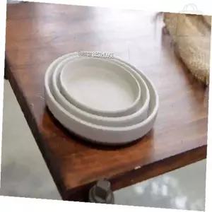 쏘굿픽 원형화분물받이 인테리어받침 토분받침 크림화이트 내경205mm