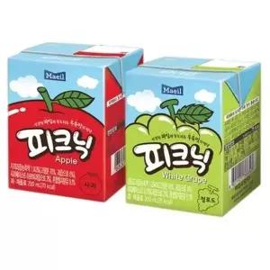 매일 피크닉 사과+청포도 200ML 각각24팩