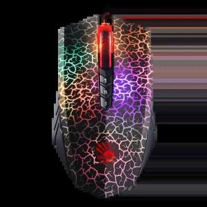 A4Tech Bloody A70 유선 마우스 PAW3327 8개 프로그래밍 키 드래그 클릭 DC 맞춤형 조명 마이크로 이동 E-