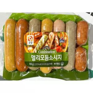 모둠소시지 ( 450g)소시지 소세지 냉동소시지 업소용소시지 캠핑소시지 바베