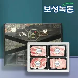 [보성녹돈] 프리미엄 으뜸선물세트 2호 1.2kg (삼겹300/삼겹300/목살300/항정살300)