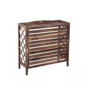 우드 커버 실외기 가림막 덮개 부식방지 에어컨 가리개 인테리어 선반 야외용 햇빛차단