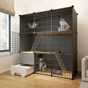 반려묘 케이지 고양이 철장 울타리 철제 체이지 하우스 대형 펜스 반려동물용