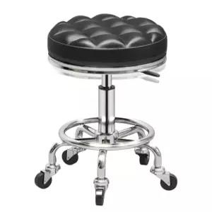 보조 의자 작업용 로비 병원 낮은 원형 카운터 회전 이동식 바퀴 스툴 높이조절