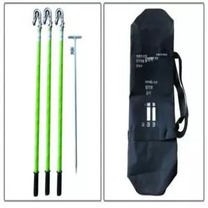 접지봉 세트 고압전선 접지선 스틱 클램프 고전압 배전 절연 슈트 전선작업 전기 작업복