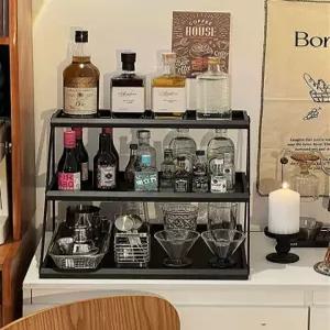 술 진열대 쿠키 컵 거치대 양주 위스키 보관함 정리대 수납 선반 랙 전시대