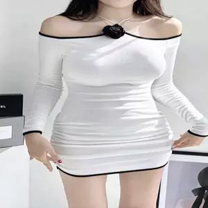 글램룩,섹시룩,파티룩,타이트핏코코사지 오프원피스 글램 파티룩 미니타이트 스판원피스
