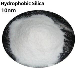 소수성 실리카 분말 입자 광택 99 SIO2 순도 코팅 10NM 나노미터 나노