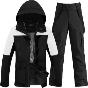 남성 스키복 방수 스노우슈트 투피스 스노보드 재킷과 바지 세트 야외 겨울 방풍