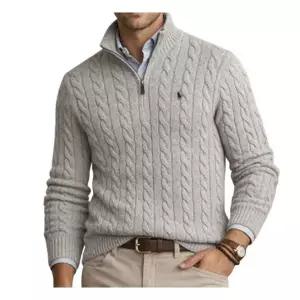 [국내매장 정품] 폴로랄프로렌 남녀공용 케이블 니트 하프 집업 스웨터 659876