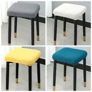 화장대 의자 커버 스툴 체어 사각 리폼 덮개 식탁