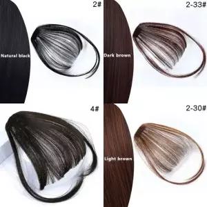 시스루뱅 앞머리 가발 헤어피스 자연스러운 스타일링