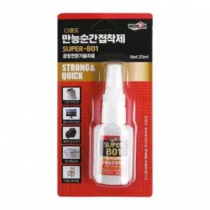 국산 만능 순간접착제 20ml 전문가용 고무 가죽 천 세라믹 유리 나무 다용도