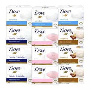 도브 천연성분 세트 비누 뷰티바 12개