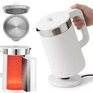 올스텐 커피포트 1.8L 이음새없는 통주물 이중단열 탕비실 스테인레스 무선티포트 전기주전자