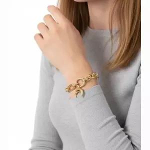 마린세르 MUST IT_마린 세르 골드 플레이티드 문 참 팔찌 UJW104ARMET0002 MT51)