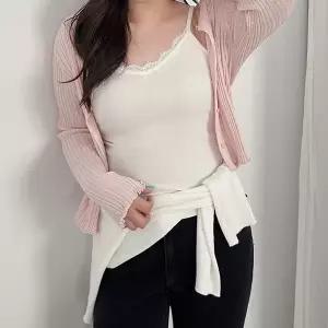 [제작/빅사이즈]이블렛 로디므 골지 레이스 나시 제이스타일