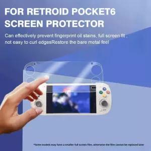 Retroid Pocket 6 HD용 1PC 화면 보호기 투명 긁힘 방지 강화 유리 필름 휴대용 게임 콘솔 보호