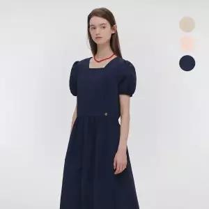 [마리끌레르](의정부점)바스락 퍼프 소매 반팔 원피스 3종 택1(MAGBOP07M)