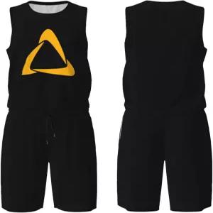 그레이시 주짓수 남성 농구 유니폼 세트 메쉬 통기성 농구복 탱크 탑 반바지