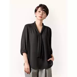 [Elegance Madam]카타리나 타이 블라우스 KYU1BL0102_P421505809
