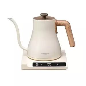 [이데컴퍼니]하트만 프리미어 전기드립 커피포트 (아이보리) 미세 온도조절 핸드드립 보온 미니 티포트
