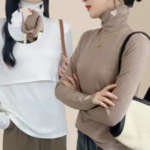 외출수유복 긴팔 하트포인트 임산부옷 수유티 복