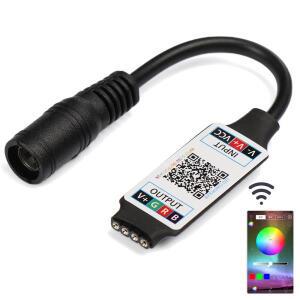 미니 LED 블루투스 RGB 스트립 라이트 컨트롤러, 무선 스마트 폰 제어, DC 5-24V 6A, 3528 5050 데일리 액
