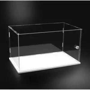 아크릴 진열장 미니카 전시용 전시용케이스 8칸 1층 60CM 피규어장식장 2패널 높이 LW11x11cm H11cm