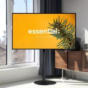 나무궁 중형 TV스탠드 고정형 거치대 무타공 티비거치대 모니터상하조절 50인치 삼성 LG 중소기업 32인치 43인치 50인치 55인치 200 300 400 베사 호환 블랙 롱바디