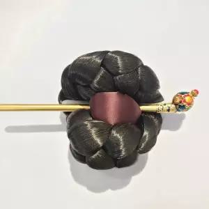 여성 사극 가발 드라마 황후 한복가채 한복머리 쪽머리 중전 왕비 판매