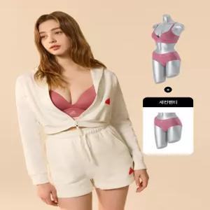 아디다스 퍼포먼스 여성 하이퍼쿨 풀컵 브라팬티+세컨팬티 3종세트 (핑크)