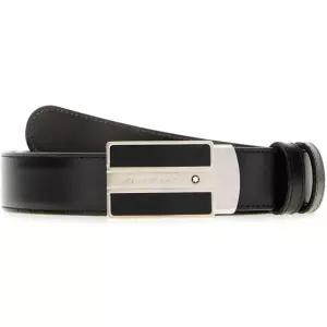 (당일) 26SS 몽블랑 30MM 렉탱귤러 버클 리버시블 블랙 브라운 벨트 128136