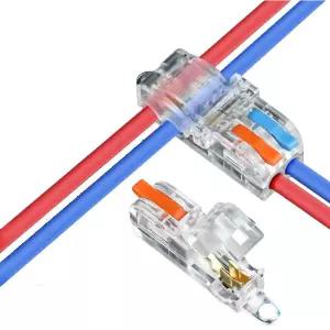 T형 T11C 무절단 케이블 클립 빠른 배선 단자 구리 커넥터 1입력 1출력 분할 병렬 연결