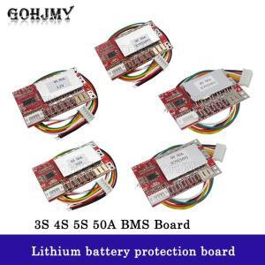 3S 50A BMS 보드/55A 3.7V 리튬 배터리 보호 인산철/LiFePO4 보드밸런스 포함