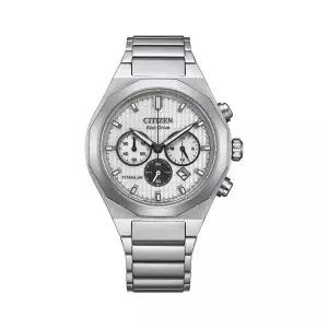 Citizen 시티즌 CA4690-51A 젠신 센케이 크로노그래프 실버 다이얼 시계